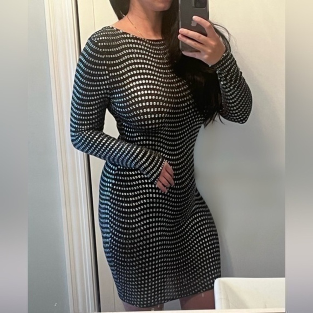 Olive Tree Metallic Dress